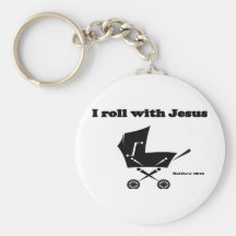 Je roule avec Jésus Porte-clefs