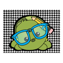 Je-sais-tout de tortue carte postale