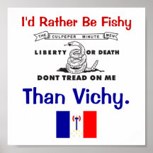 Je serais plutôt de poisson que Vichy Affiche