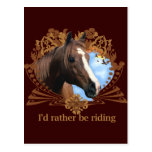 Je serais plutôt des chevaux d'équitation cartes postales