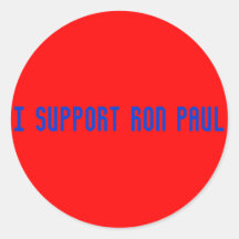Je soutiens des autocollants de Ron Paul