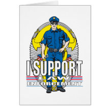 Je soutiens la police cartes