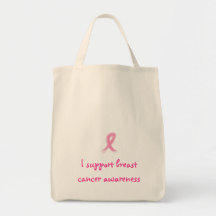 Je soutiens le cancer du sein averti… sacs de toile