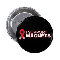 Je soutiens le magnet badges publicitaires