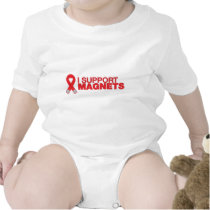 Je soutiens le magnet t-shirts