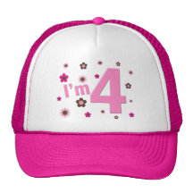 Je suis 4 fleurs de rose et de Brown Casquette