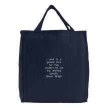 Je suis allé à une épicerie générale mais ils ne l sacs de toile