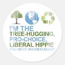 Je suis arbre-étreindre, la hippie pour l'avorteme autocollants