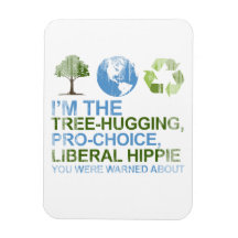 Je suis arbre-étreindre, la hippie pour l'avorteme magnet souple