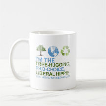 Je suis arbre-étreindre, la hippie pour l'avorteme tasse