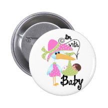 Je suis avec le bébé pin's