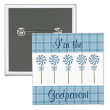 "Je suis bleu du parrain" - customisé Badge Avec Épingle