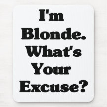 Je suis blond. Mousepad Tapis De Souris