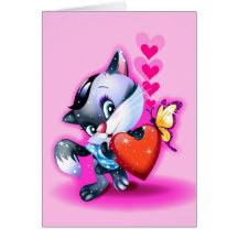 Je suis coincé sur vous carte de Valentine