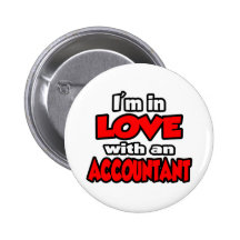 Je suis dans l'amour avec un comptable badge avec épingle