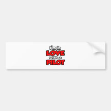 Je suis dans l'amour avec un pilote adhésifs pour voiture