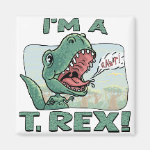 Je suis des idées d'un cadeau de T. Rex Dinosaur Aimants Pour Réfrigérateur