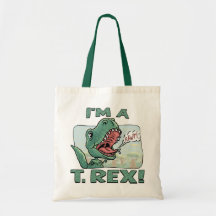 Je suis des idées d'un cadeau de T. Rex Dinosaur Sac De Toile