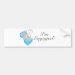 Je suis engagé (la boîte de bague de fiançailles d adhésif pour voiture