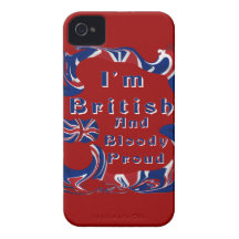 Je suis fier britannique et sanglant étuis iPhone 4