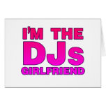 Je suis l'amie de DJs - disc-jockey de jockey de d Cartes De Vœux