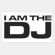 Je suis le DJ Autocollant Rectangulaire