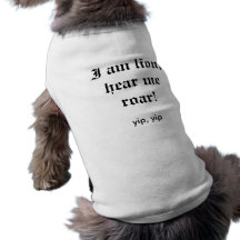 Je suis lion ! vêtement pour chien