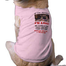 Je suis perdu ! Chien aveugle Manteau Pour Toutous