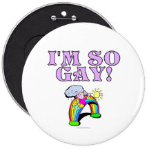 Je suis si gai ! badge avec épingle