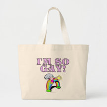 Je suis si gai ! sac en toile