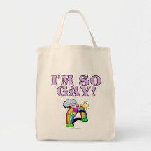 Je suis si gai ! sacs de toile