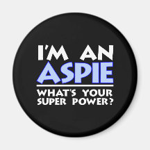 Je suis un Aspie Magnets Pour Réfrigérateur