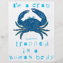 Je suis un crabe prospectus personnalisés