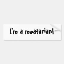 Je suis un meatarian ! autocollants pour voiture