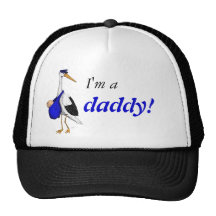 "Je suis un papa !" chapeau avec la cigogne de la  Casquette De Camionneur