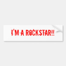 Je suis un ROCKSTAR ! ! Adhésif Pour Voiture