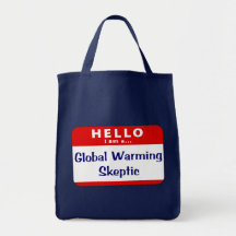 Je suis un sceptique de réchauffement climatique sacs de toile