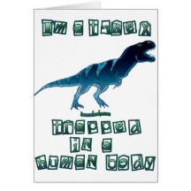 Je suis un T-Rex Carte De Vœux
