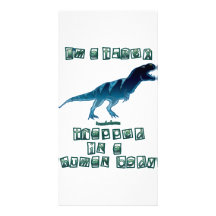 Je suis un T-Rex Photocartes Personnalisées