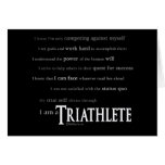 Je suis un Triathlete Carte De Vœux