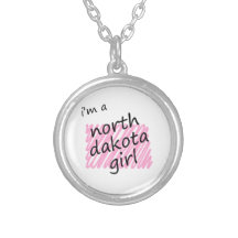 Je suis une fille du Dakota du Nord Pendentif