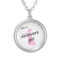 Je suis une fille du Delaware Collier Personnalisé