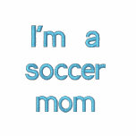 Je suis une maman du football sweatshirt à capuche brodé