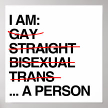 JE SUIS UNE PERSONNE POSTERS
