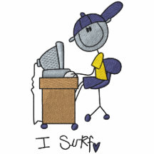 Je surfe - customisé polo brodé