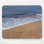 Je t'aime… amour de plage tapis de souris