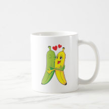 Je t'aime bananes mugs à café