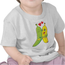 Je t'aime bananes t-shirts