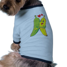 Je t'aime bananes tee-shirt pour toutou