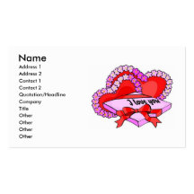 Je t'aime carte de visite